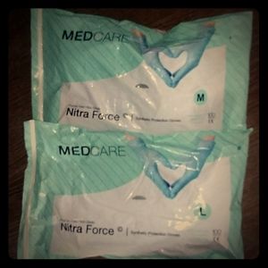 MedCare Nitra Force gloves sz M and L
